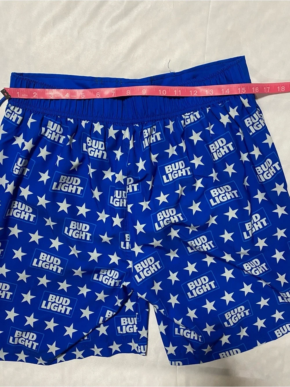 Bud Light Blue Star Men's Swim Trunks